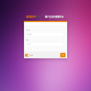 博西尼商户云支付管理平台