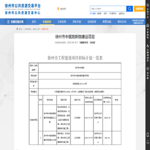 徐州市中医院新院建设项目